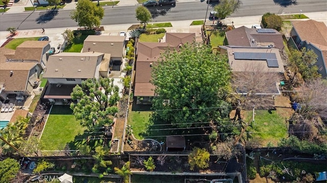 bird's eye view featuring a residential view