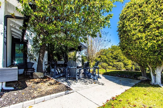 exterior space with a patio area