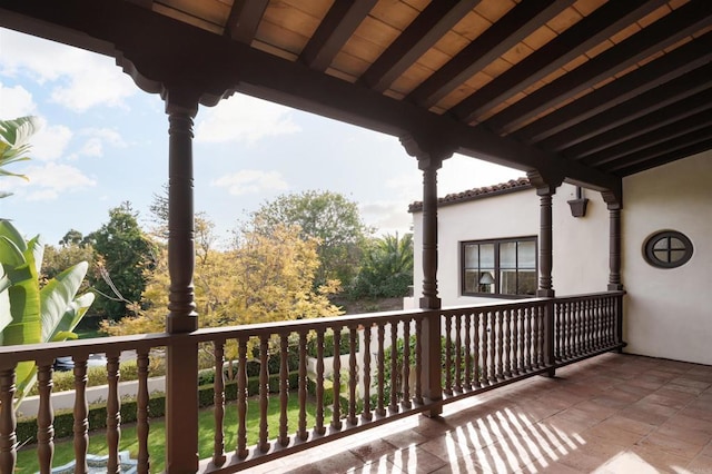 view of balcony