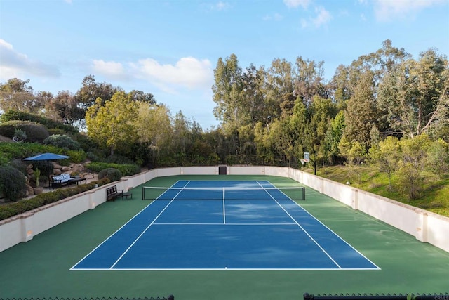 view of sport court