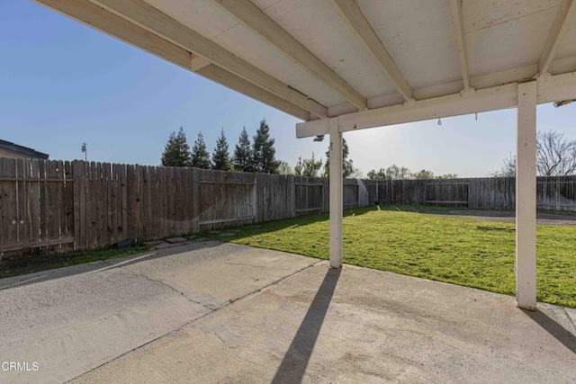 view of patio / terrace with a fenced backyard