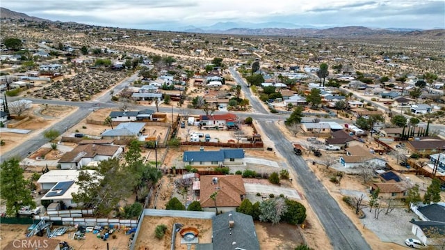 61615 El Cajon Dr, Joshua Tree, CA 92252 - bird's eye view featuring a residential view and a mountain view