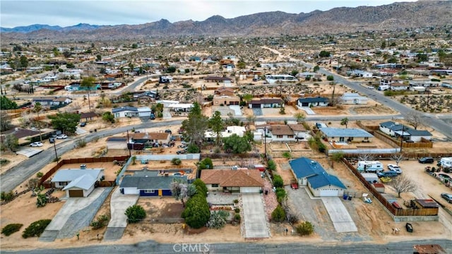 61615 El Cajon Dr, Joshua Tree, CA 92252 - birds eye view of property with a mountain view and a residential view