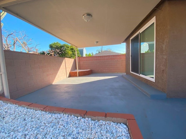 view of patio / terrace with a fenced backyard