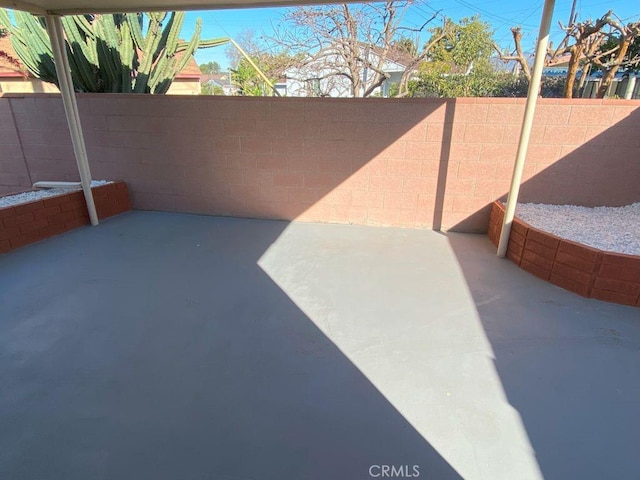 view of patio / terrace with a fenced backyard