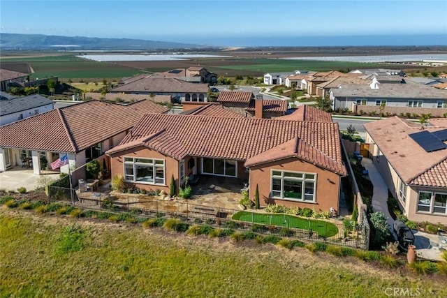 aerial view featuring a residential view