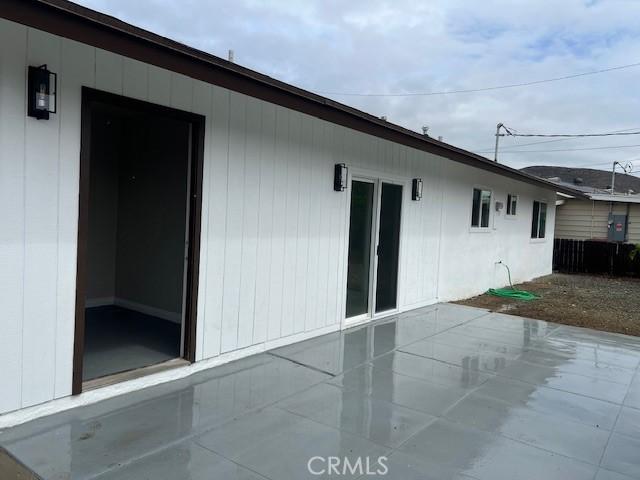 view of home's exterior featuring a patio area