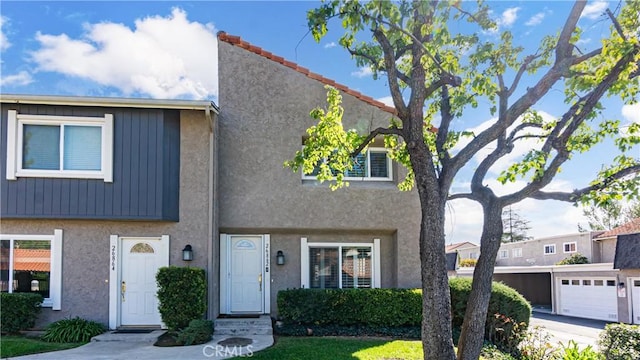 view of property with stucco siding