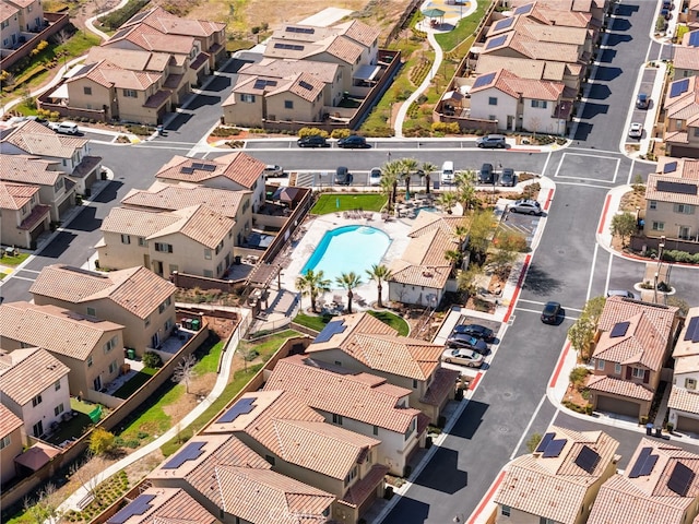 birds eye view of property featuring a residential view