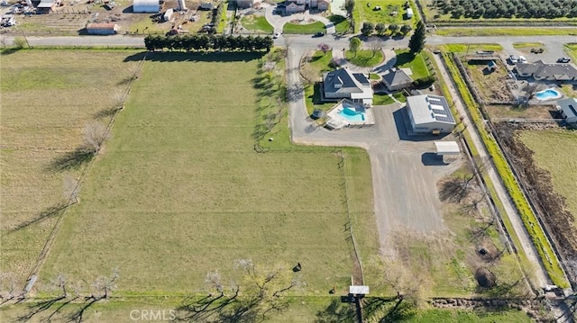 drone / aerial view featuring a rural view