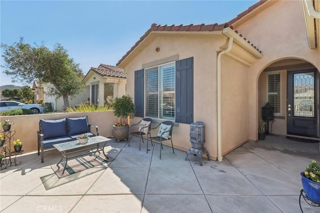 view of patio / terrace featuring outdoor lounge area