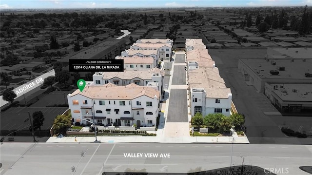 bird's eye view featuring a residential view