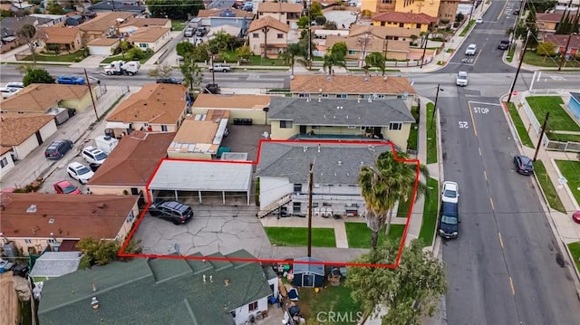 birds eye view of property featuring a residential view