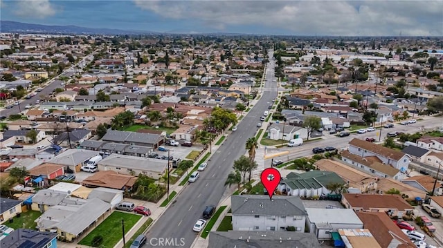 birds eye view of property featuring a residential view