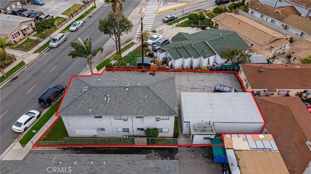 bird's eye view featuring a residential view