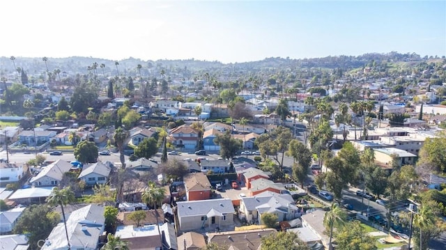 aerial view featuring a residential view