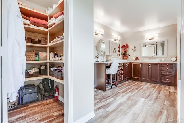 pantry with a sink