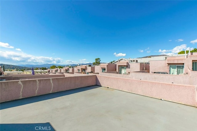 view of patio / terrace with a residential view