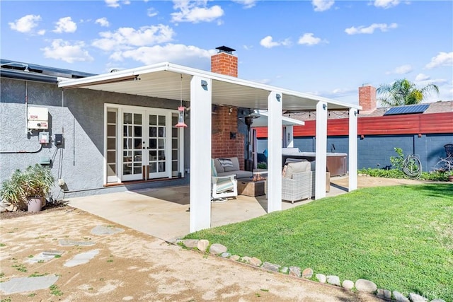 view of patio / terrace with french doors