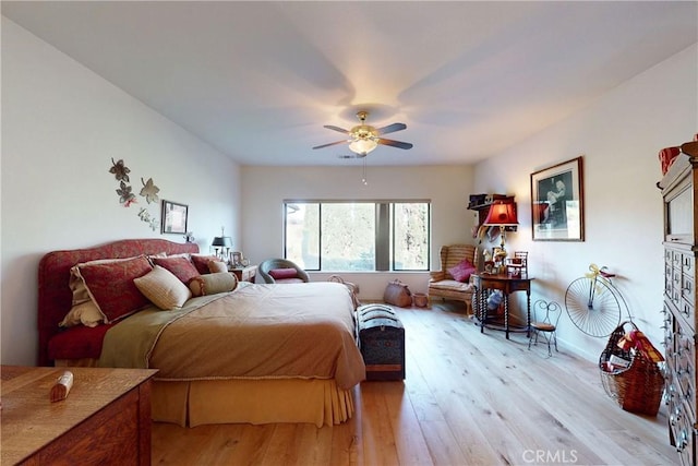 2139 Verde Canyon Rd, Arroyo Grande, CA 93420 - bedroom featuring light wood-type flooring and ceiling fan
