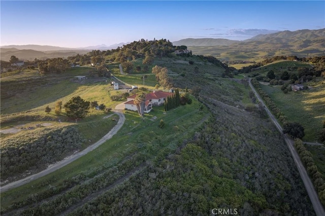 2139 Verde Canyon Rd, Arroyo Grande, CA 93420 - aerial view of property and surrounding area with a mountain backdrop