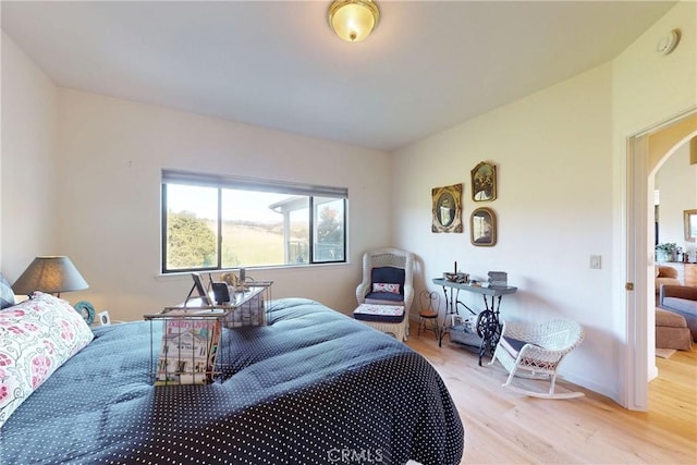 2139 Verde Canyon Rd, Arroyo Grande, CA 93420 - bedroom with light wood-style flooring and arched walkways