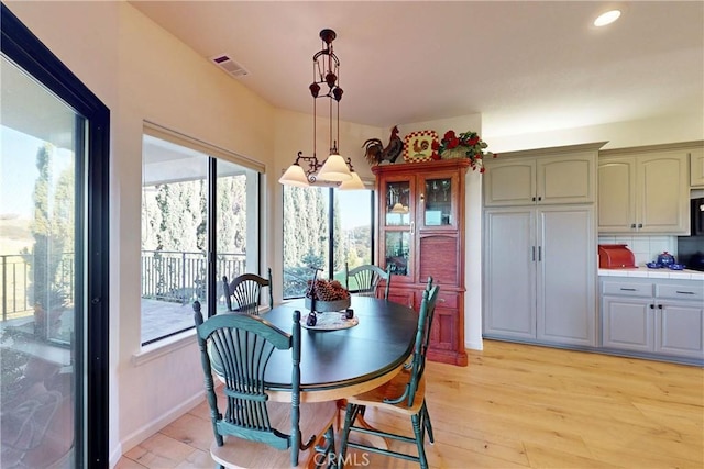 2139 Verde Canyon Rd, Arroyo Grande, CA 93420 - dining space featuring healthy amount of natural light, light wood-style flooring, and recessed lighting