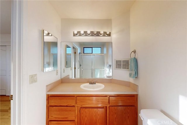 2139 Verde Canyon Rd, Arroyo Grande, CA 93420 - bathroom with vanity and an enclosed shower