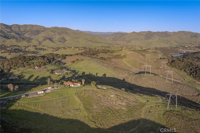 2139 Verde Canyon Rd, Arroyo Grande, CA 93420 - aerial overview of property's location featuring mountains