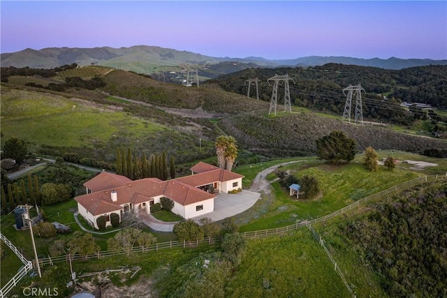 2139 Verde Canyon Rd, Arroyo Grande, CA 93420 - aerial view of property's location featuring a mountainous background