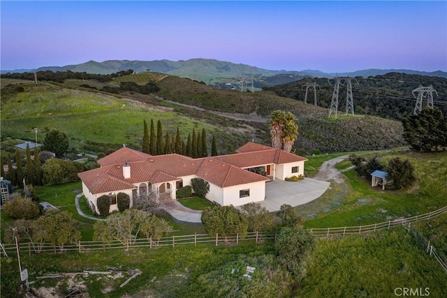 2139 Verde Canyon Rd, Arroyo Grande, CA 93420 - view from above of property featuring a mountain backdrop