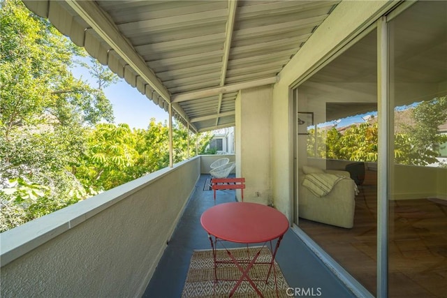 view of balcony