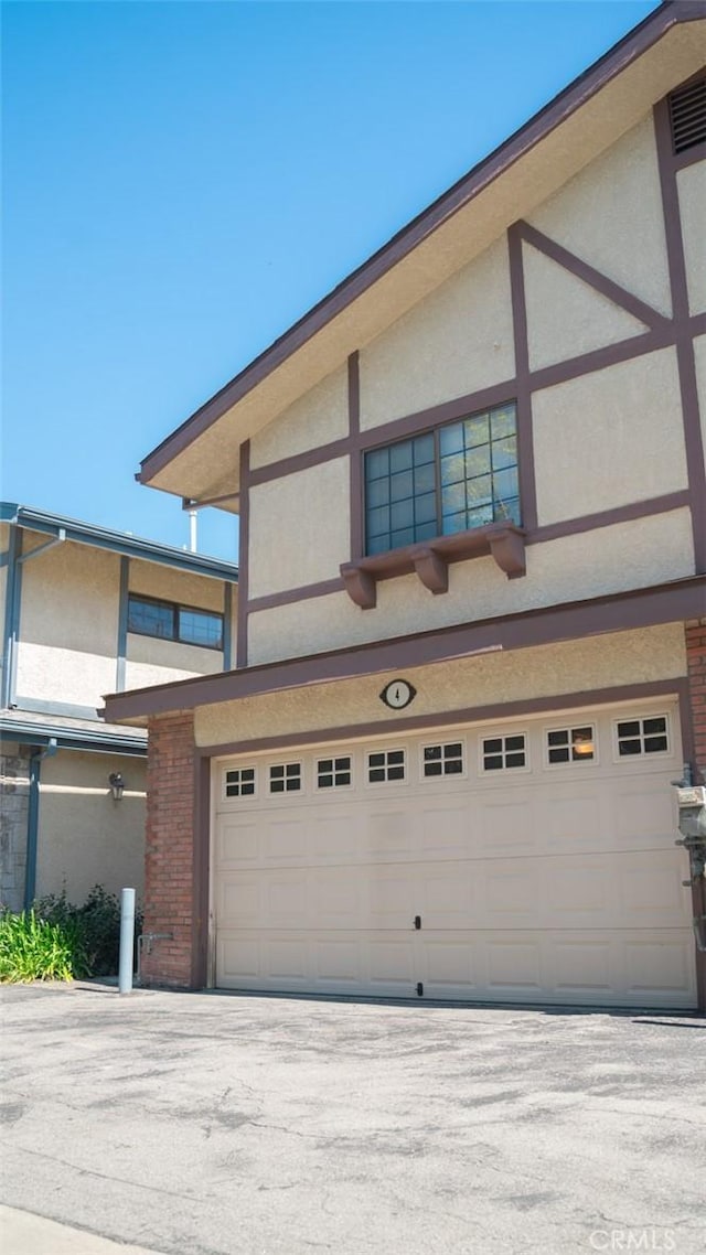 exterior space with stucco siding