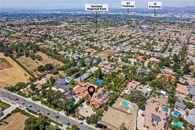 805 E Chase Dr, Corona, CA 92881 - aerial view