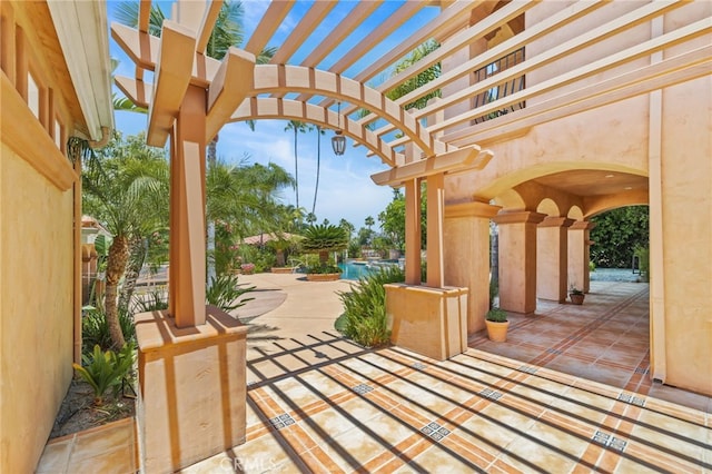 805 E Chase Dr, Corona, CA 92881 - view of patio / terrace with a pergola