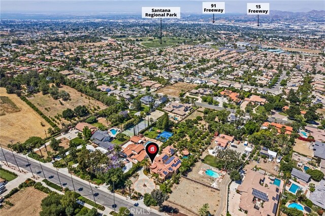 805 E Chase Dr, Corona, CA 92881 - drone / aerial view