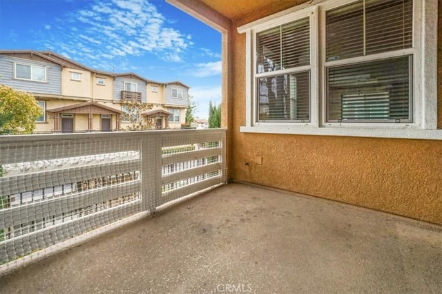 view of balcony