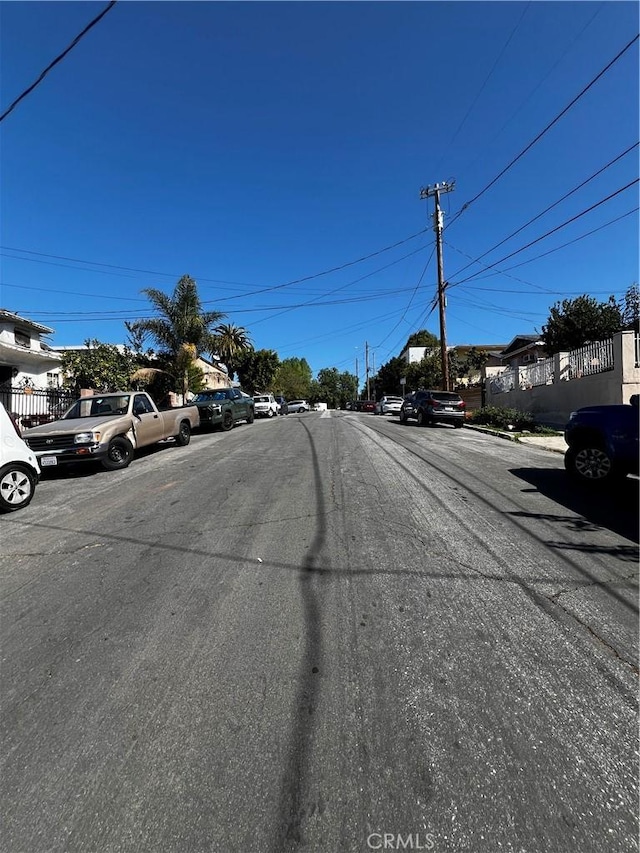 view of road