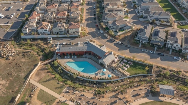 birds eye view of property featuring a residential view