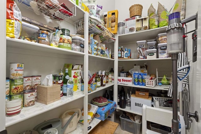 view of pantry