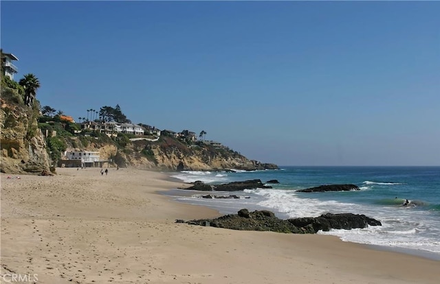 water view featuring a view of the beach