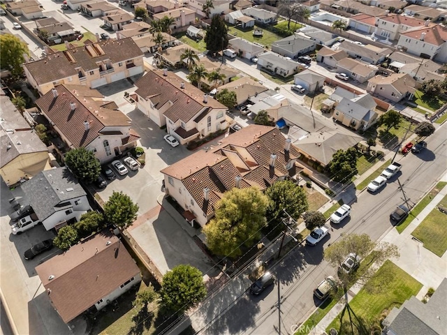 birds eye view of property featuring a residential view