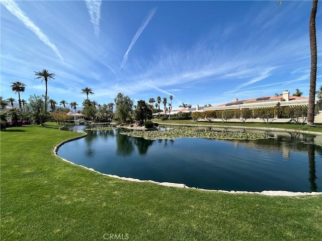 view of water feature