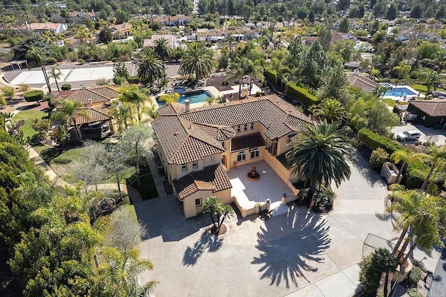 drone / aerial view