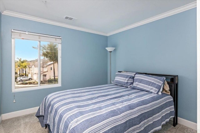 1905 Oxford Ct, Vista, CA 92081 - carpeted bedroom with crown molding