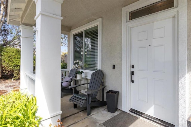1905 Oxford Ct, Vista, CA 92081 - property entrance with covered porch and stucco siding