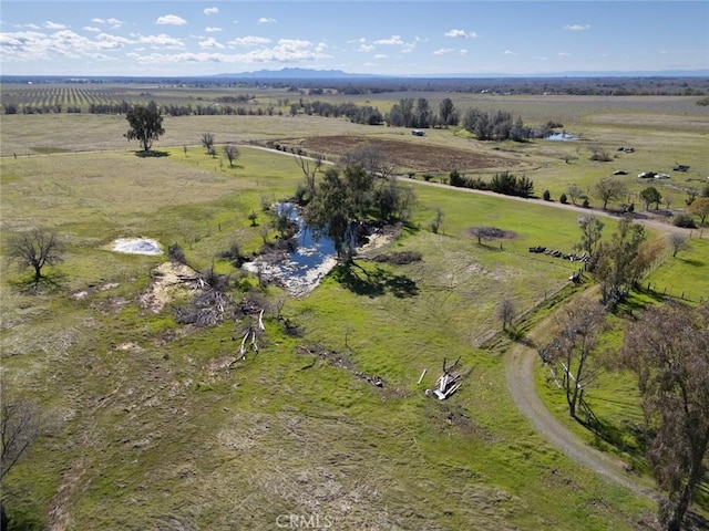 bird's eye view featuring a rural view