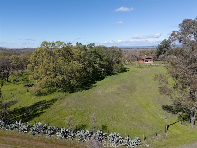 drone / aerial view with a rural view