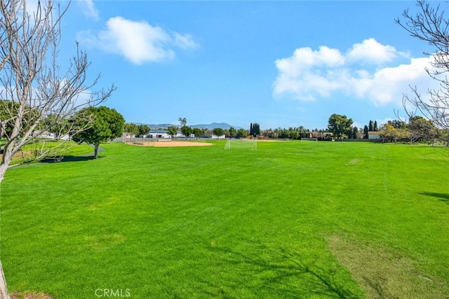 view of property's community featuring a mountain view