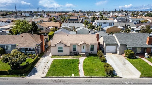 drone / aerial view featuring a residential view